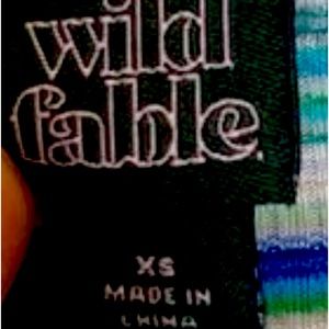 Wild xs very stretchy striped crop top